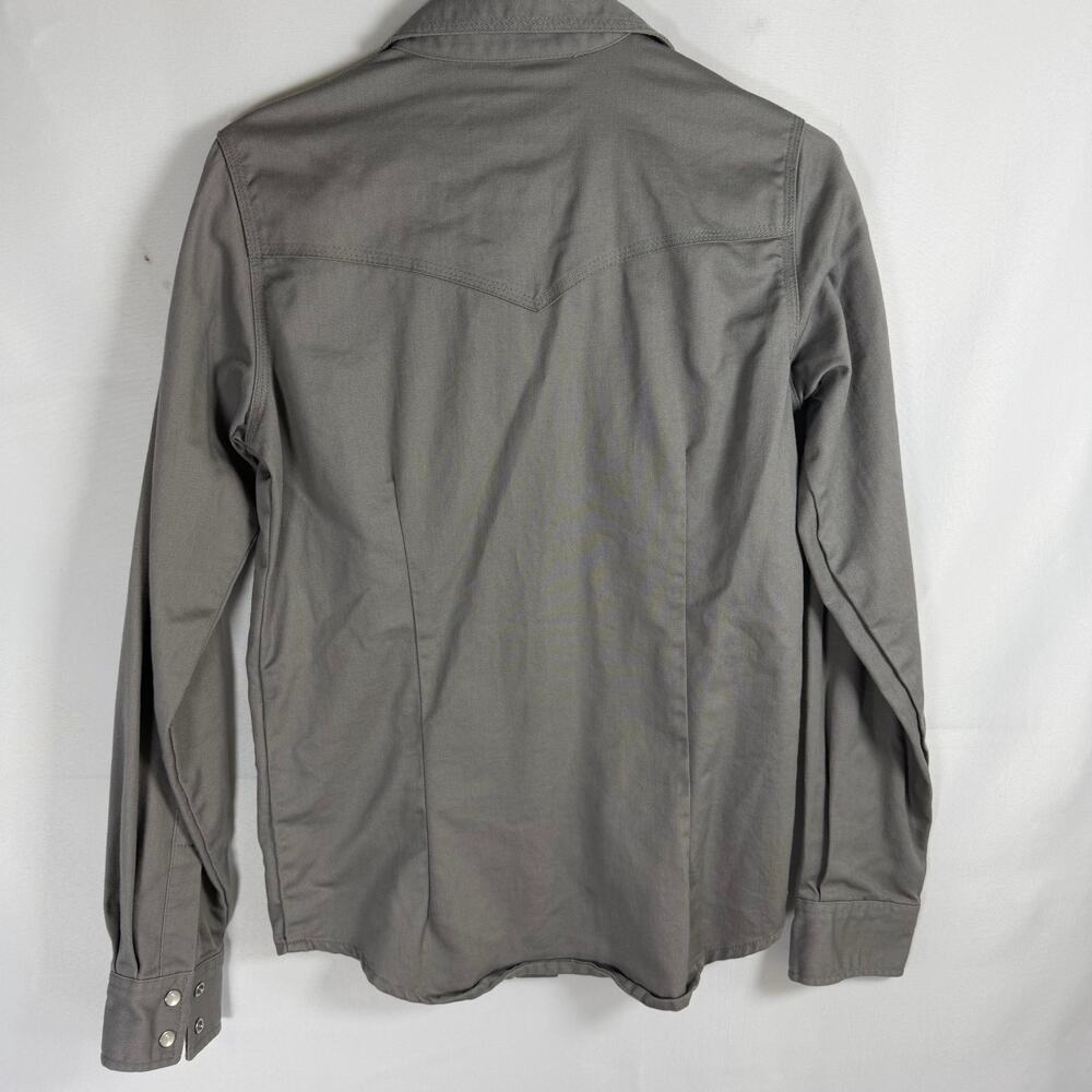 Forge Ladies FR LFRSLD Solid Shirt Grey Flame Resistant button down sz sm - Picture 6 of 9
